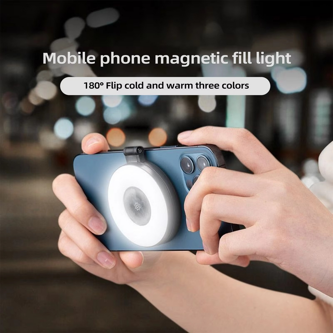 BowLift | Mini Magnetic Selfie Ring Light - Pocket Clip-On LED Light
