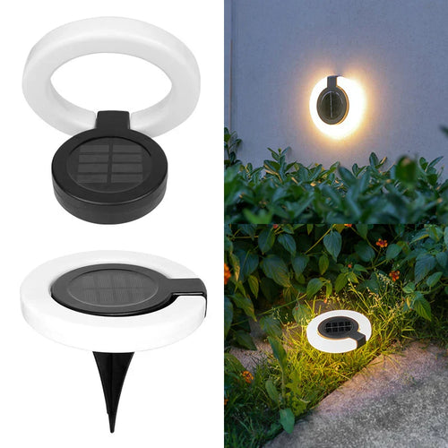 BowLift | Lumora Solar Wall Light | 360° Swivable & Weatherproof | LED Garden Light | Up to 10h Light Duration