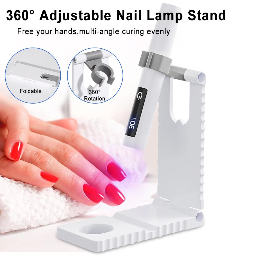 UV nail pen with folding stand - rechargeable | Bowlift