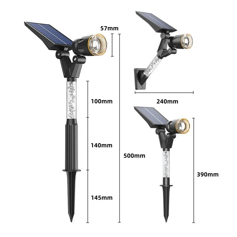 Solar LED Garden Home Outdoor Pathway Spotlights | Bowlift