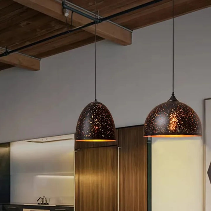 BowLift | Vintage Iron Pendant Lamp in Scandinavian Retro Loft Style