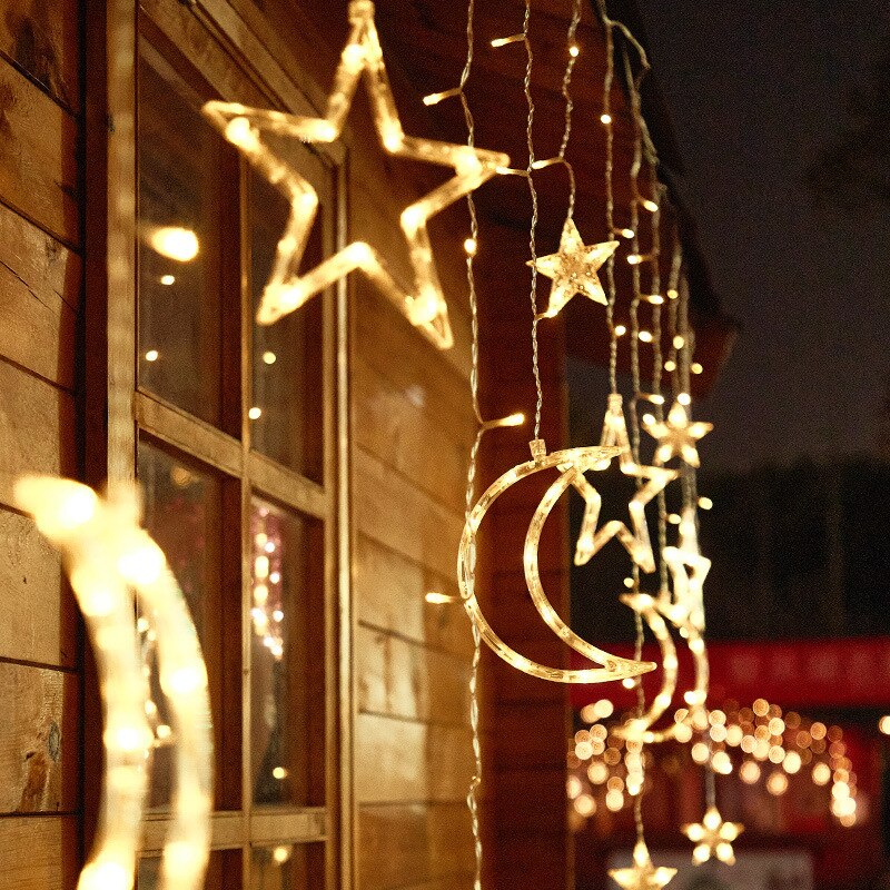 BowLift | Solar Moon Star Lamp LED String Lights Decoration