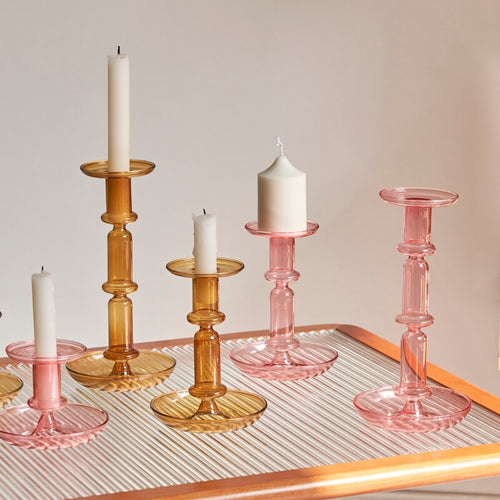 Borosilicate Modern Candleholders - 2 colours | Bowlift
