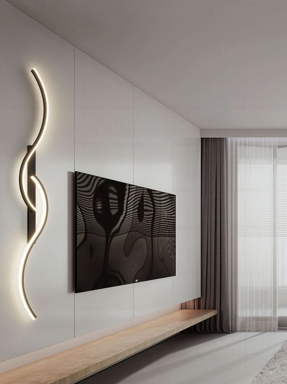 BowLift | GlowCraft LED Wall Light – Modern Design