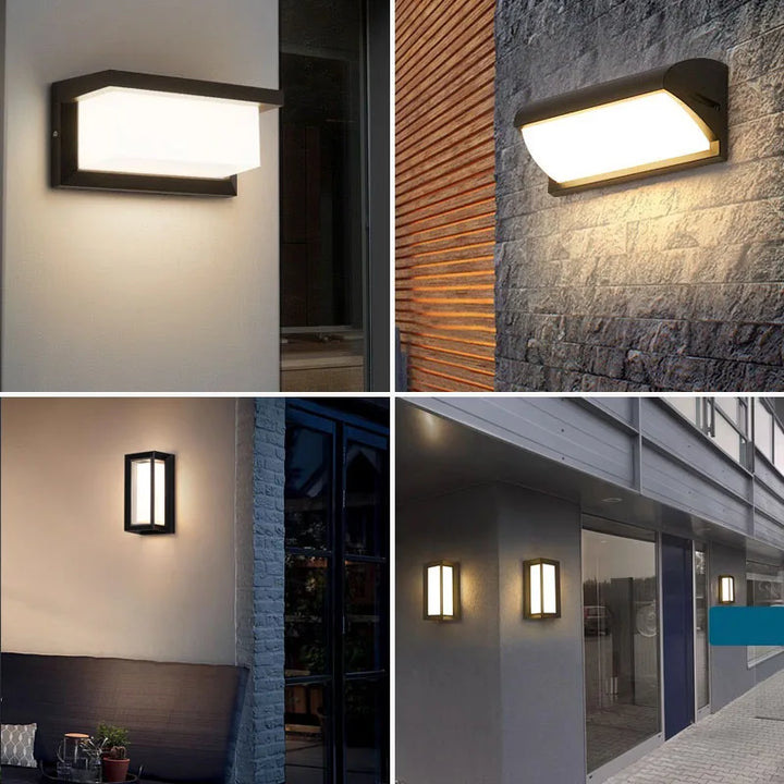 BowLift | LED wall light with radar motion sensor – 16W waterproof light for indoor and outdoor use, cold and warm white light, AC85-265V