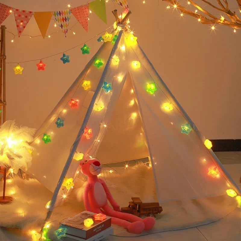 BowLift | StellaLume LED Star String Lights | USB & Battery Operated | Warm White | For Living Room, Garden, Wedding & Christmas
