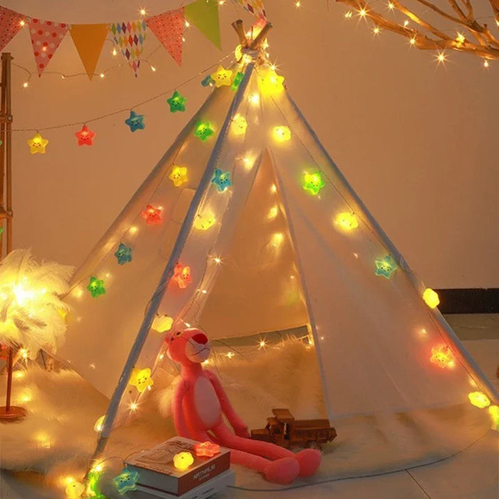 BowLift | StellaLume LED Star String Lights | USB & Battery Operated | Warm White | For Living Room, Garden, Wedding & Christmas