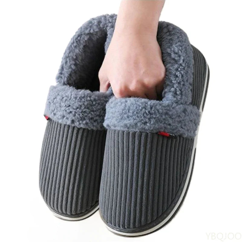 BowLift | Nordhavn | Winter Cuddly House Slippers for Couples | Fluffy Cotton Slippers with Heel Padding | Non-slip, Warm & Soft – Women & Men House Slippers