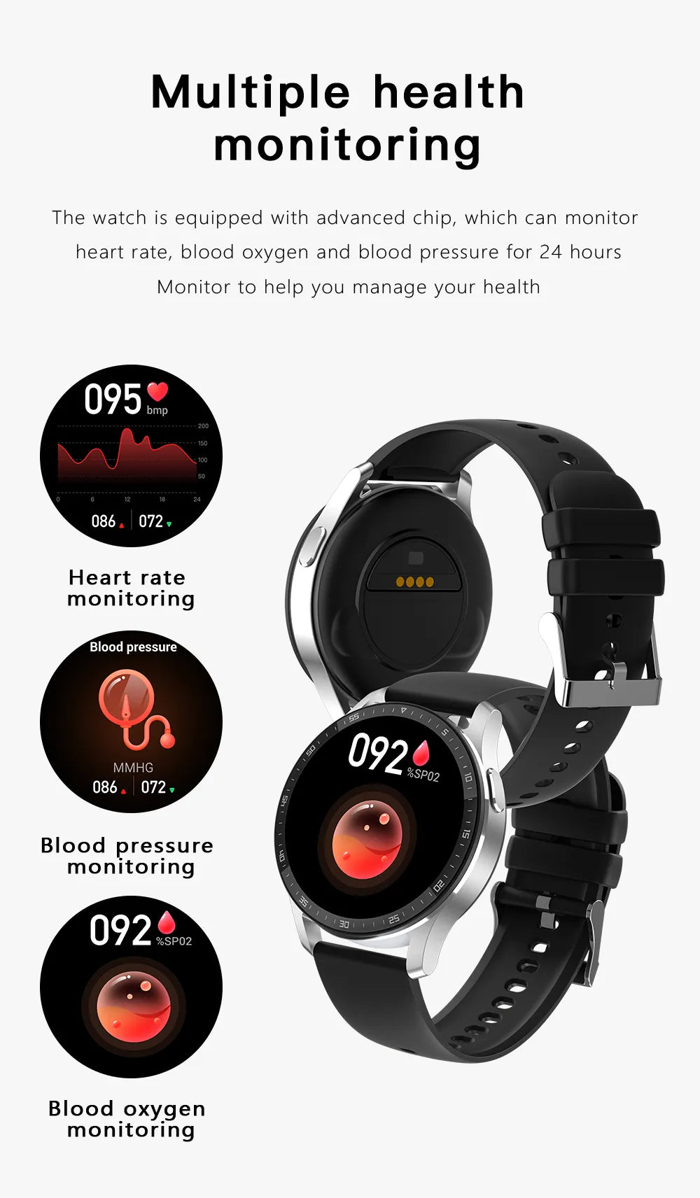 BowLift | Two In One  Smart Watch With Bluetooth Earbuds