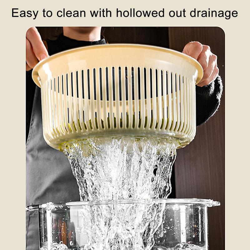 BowLift | Manual Spin Vegetable Drainer Basket