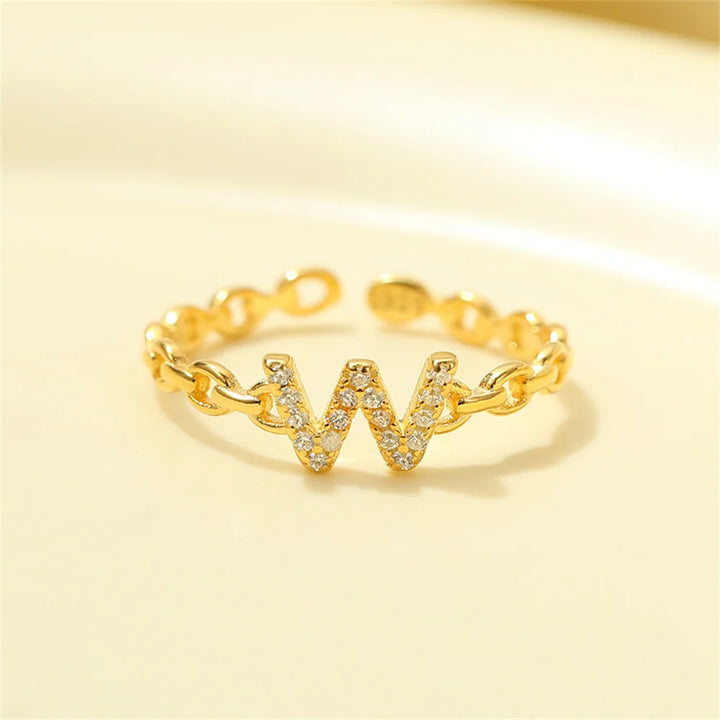 BowLift | Dainty Diamond Letter Initial Ring
