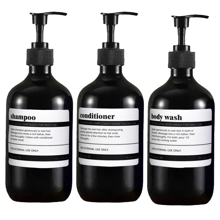 AmberLux 3-piece refillable dispenser set Bowlift