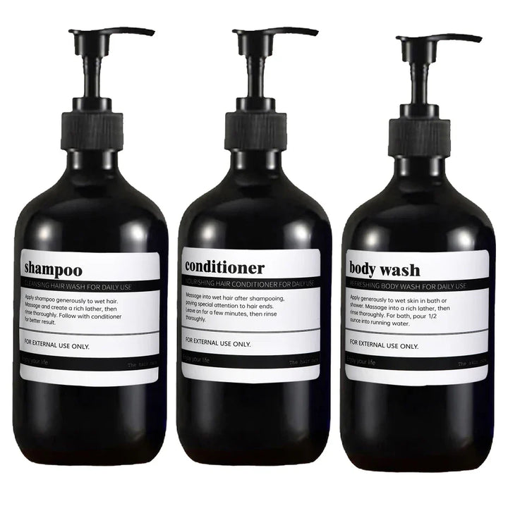 AmberLux 3-piece refillable dispenser set Bowlift