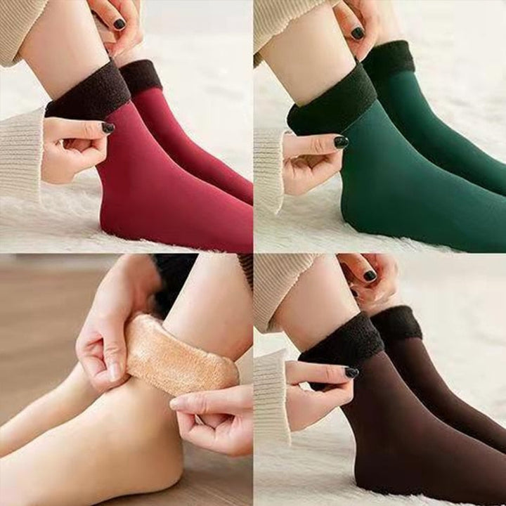 BowLift | Thermal Touch Winter Warm Solid Thick Socks