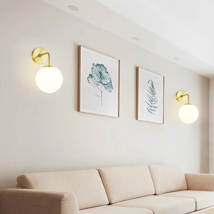 BowLift | SphereLuxe – Scandinavian Wall Light with Adjustable Lighting