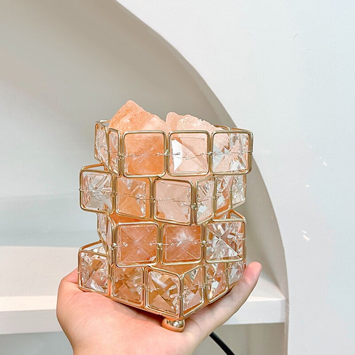Crystal Room Mood Ambient Geo Shimmer Cube Light | Bowlift