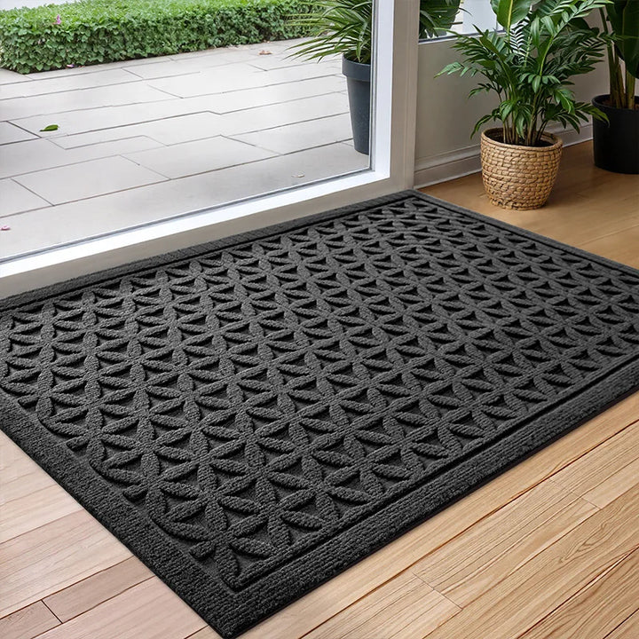 BowLift | Polyester Rubber Door Mat Non-Slip and Water-Absorbent for Indoor and Outdoor
