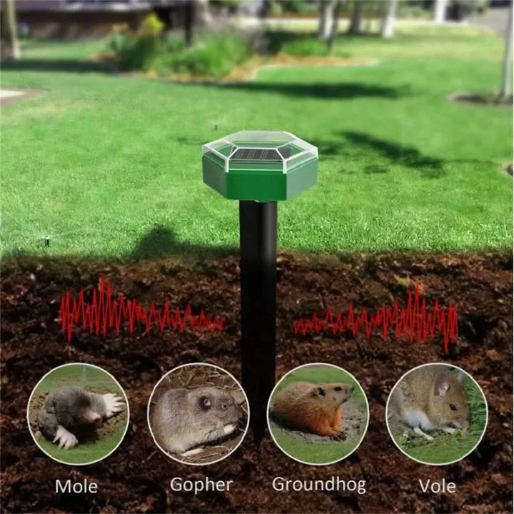 BowLift | ULTRAGUARD ANIMAL REPELLER – Ultrasonic Animal Repeller with LED Light – Weatherproof & Battery Operated for Garden & Outdoor Use