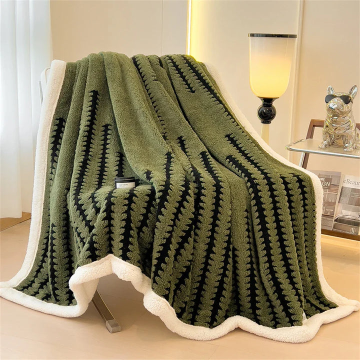 BowLift | Velvory | Extra Thick Cozy Blanket | Super Soft Flannel & Velvet Blanket | Skin Friendly, Fluffy & Warming | Luxury Blanket for Bed, Sofa & Travel