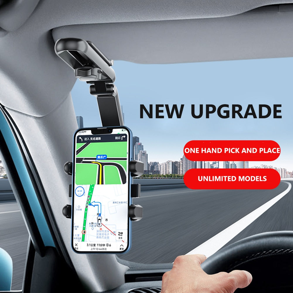 BowLift | Sun Visor Car Rotating Phone Holder Clip