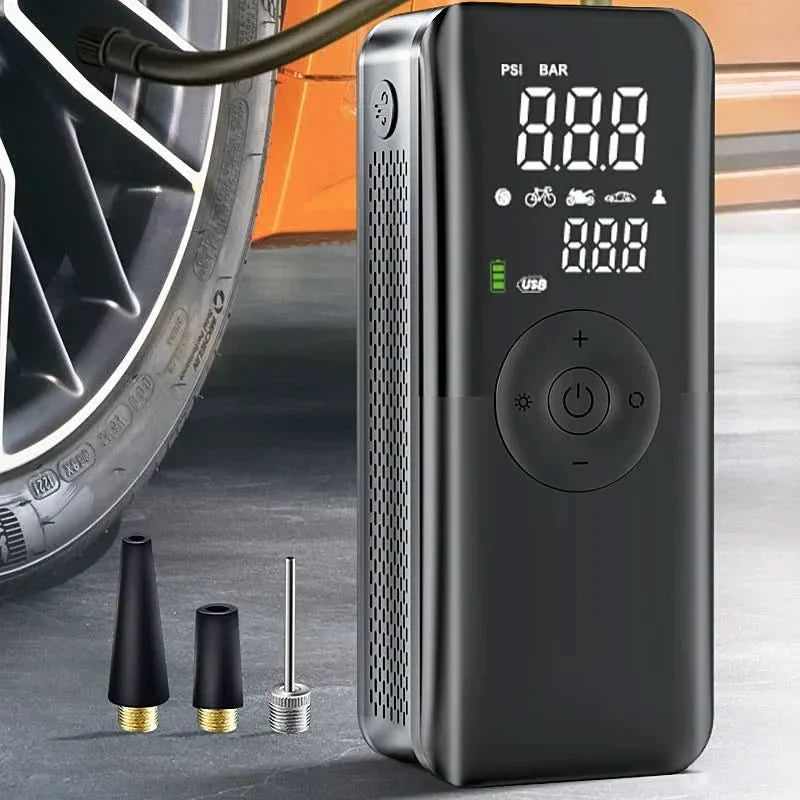 BowLift | Portable tire inflator with battery for car & bicycle