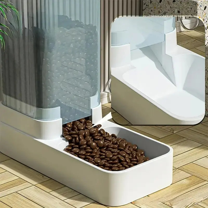 BowLift | PetFlow Duo | 2-in-1 Feeder & Water Dispenser for Pets | Automatic Gravity Dispenser | 3.8 L Capacity | For Cats & Small Dogs