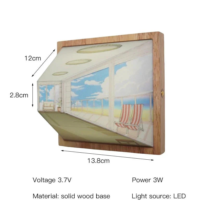 BowLift | DimenLamp - 3D LED Lamp - Modern Wall Decoration - Unique Gift Idea