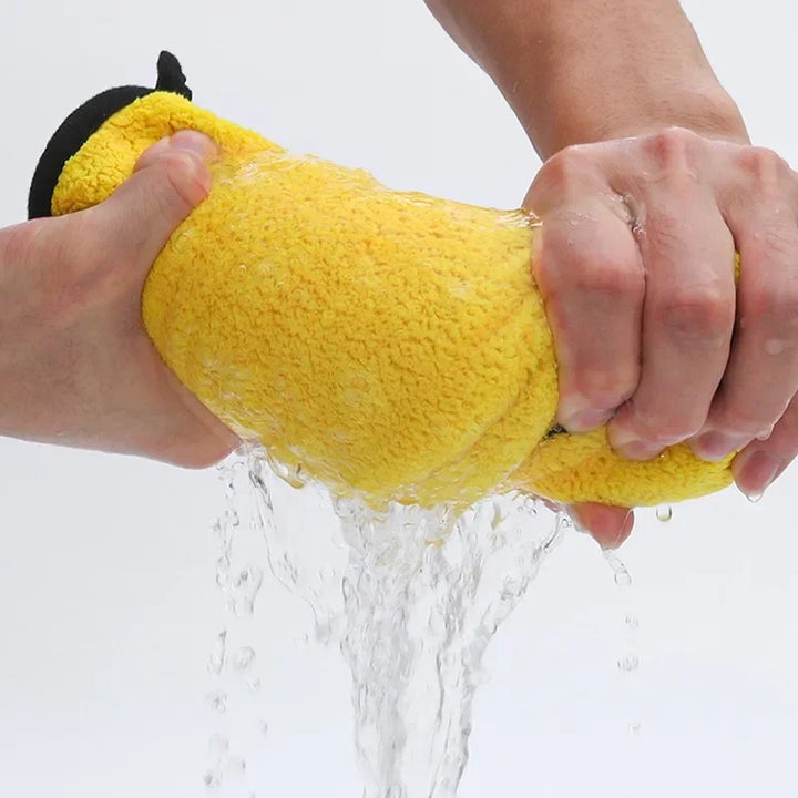 BowLift | GlanzMeister Microfiber Cloth Double-Sided | Extra Absorbent & Lint-Free | For Car, Glass & Household | Yellow/Grey