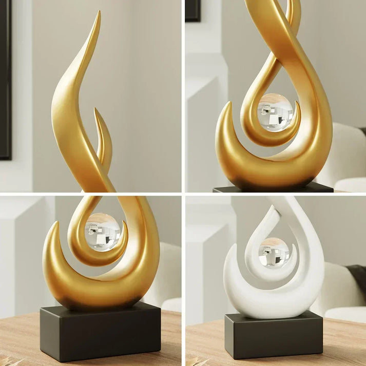 FlowSphere decorative sculpture - elegant room design Bowlift