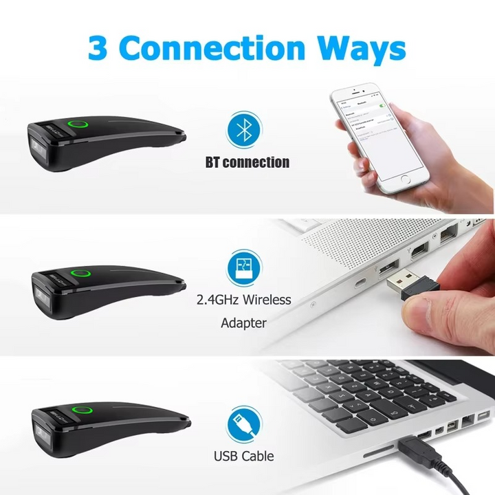 BowLift | Portable Barcode Scanner With OLED Display And Vibration Feedback