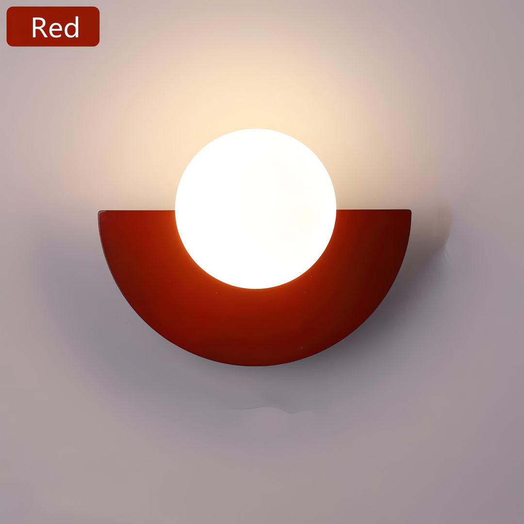 BowLift | Nordic Semicircle Wall Lamp - Modern LED Fixture for Living Room, Bedroom & Hallway Lighting