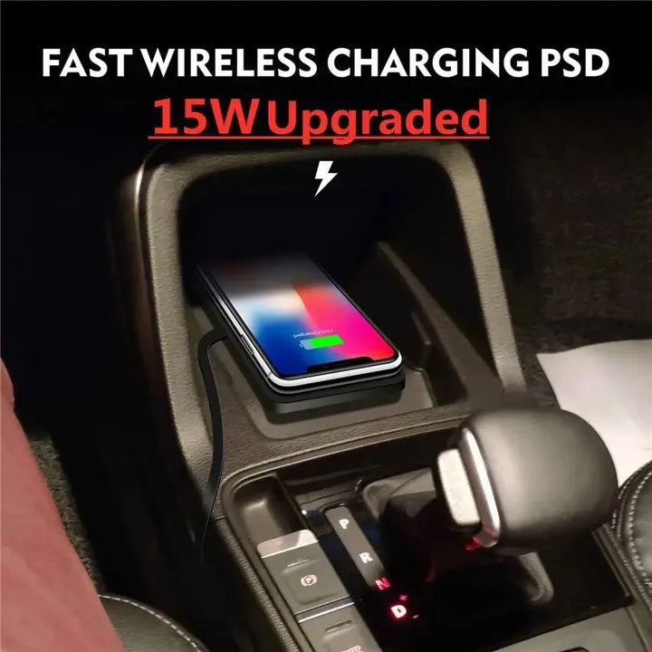 BowLift | Enervia Wireless Charging Pad | 15W Fast Charging | Non-Slip & Ultra-Slim | For Car & Home