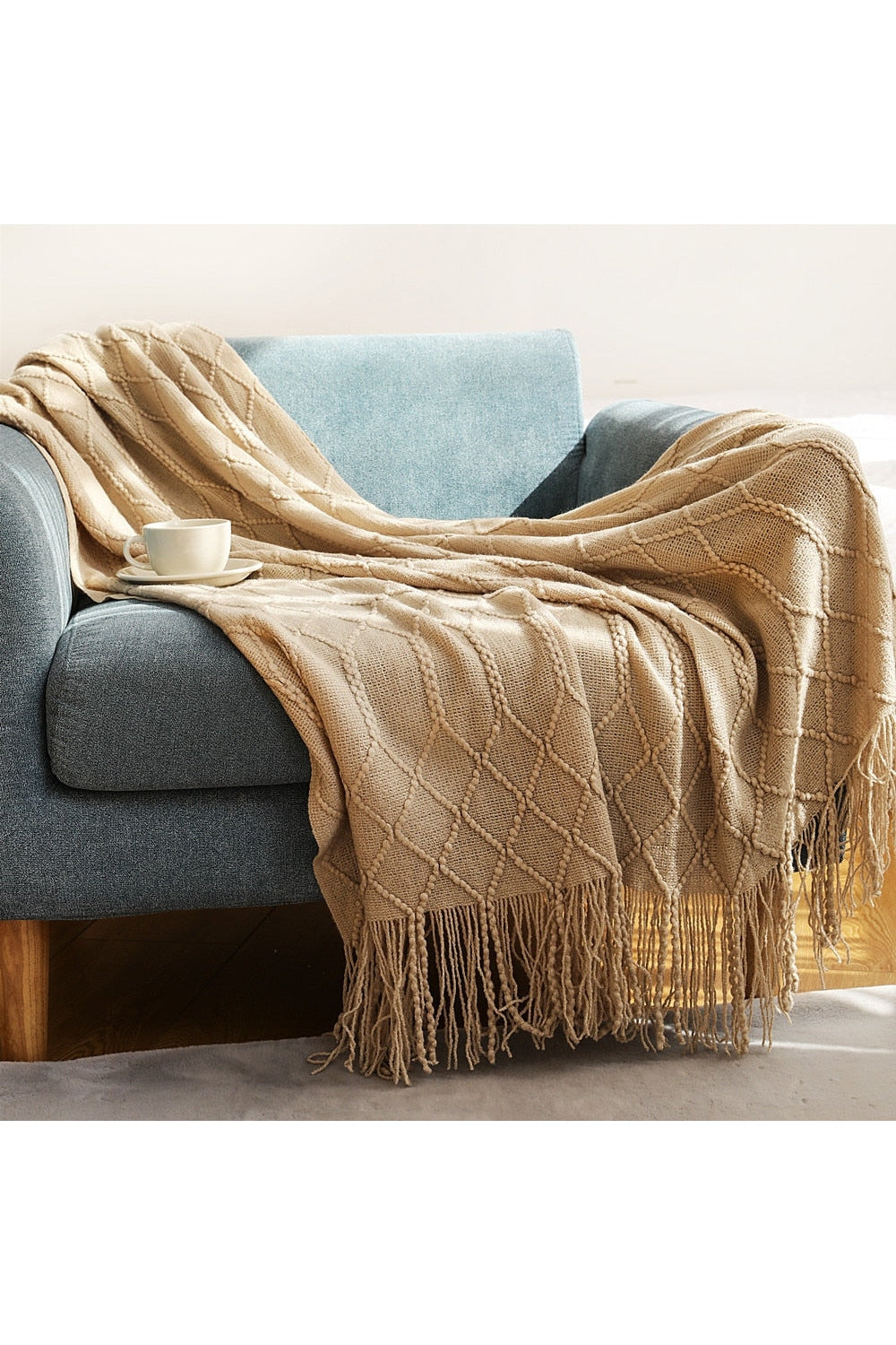Solid Color Sofa Blanket | Bowlift