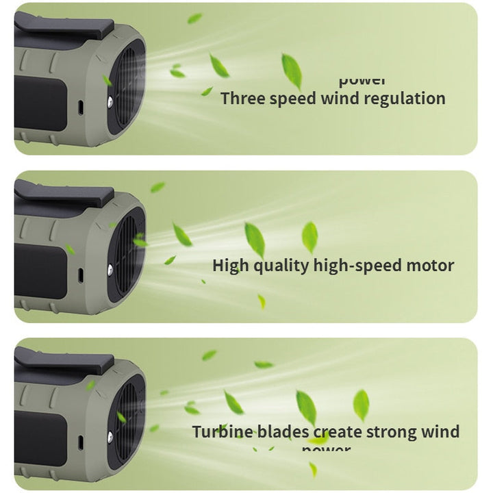 BowLift | Camping Rechargeable Neck Fan Power Bank