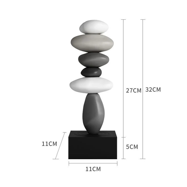 StoneBalance - Modern stable stone sculpture Bowlift
