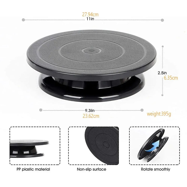 BowLift | CakeMagic Turntable | 360° rotatable | Food safe | 28×28×6.4 cm