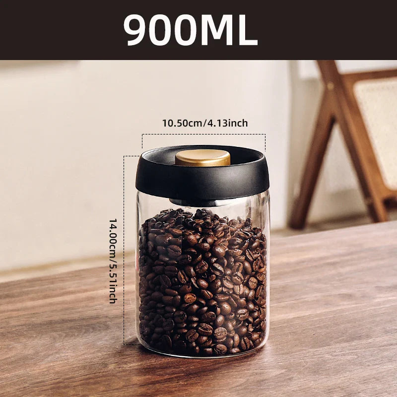Vacuum storage jar made of borosilicate glass | Bowlift