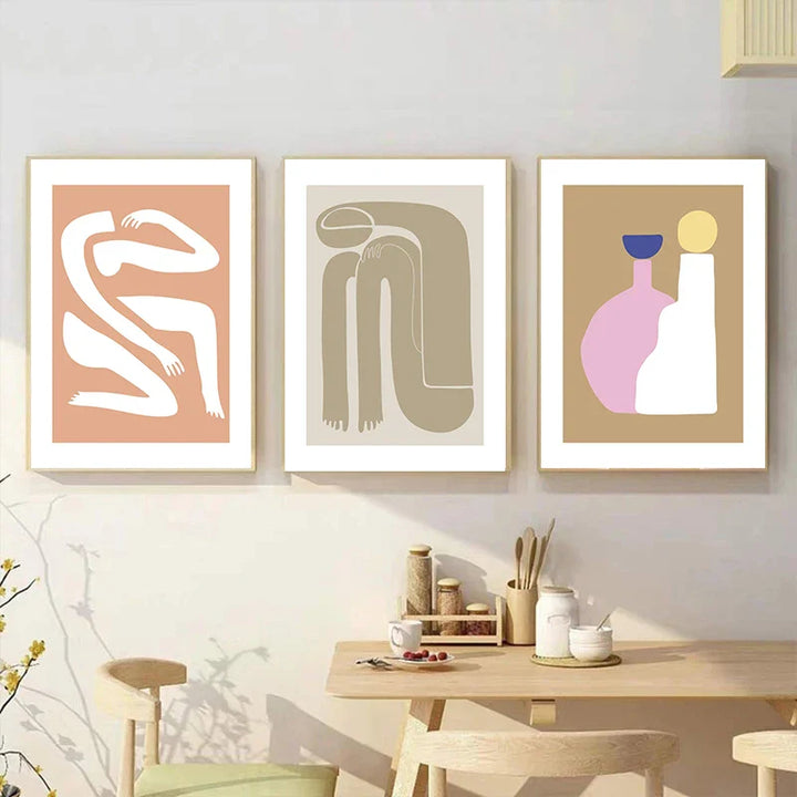 Abstract Minimalist Still Life Figure Art Fine Art Canvas Prints Posters Pictures For Living Room Bedroom Modern Home Art Decor | Bowlift
