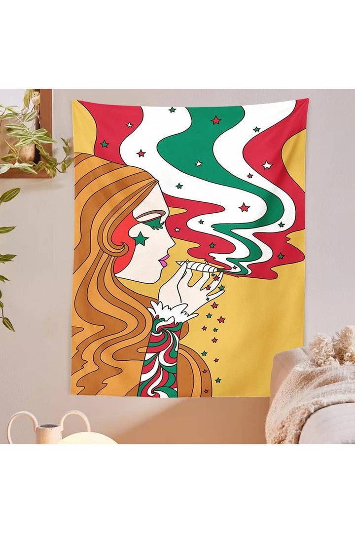 Trippy Girl Tapestry | Bowlift