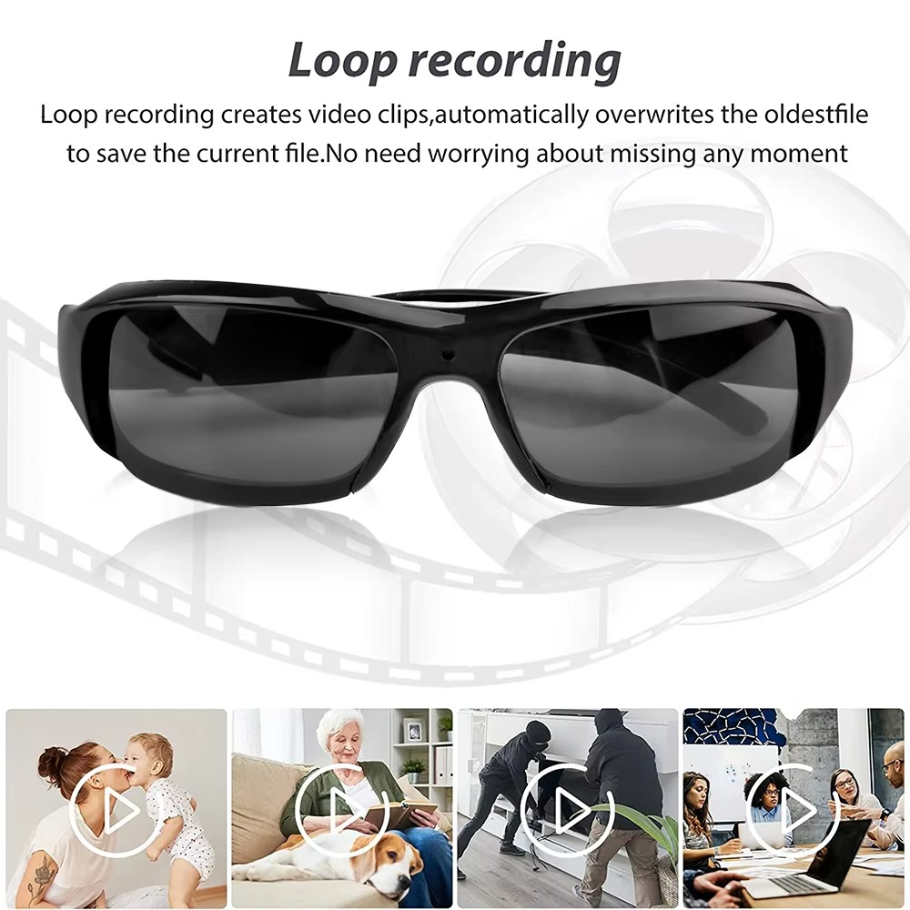 BowLift | 1080P HD Wearable Sunglasses Camera with Video Recorder for Outdoor Surveillance