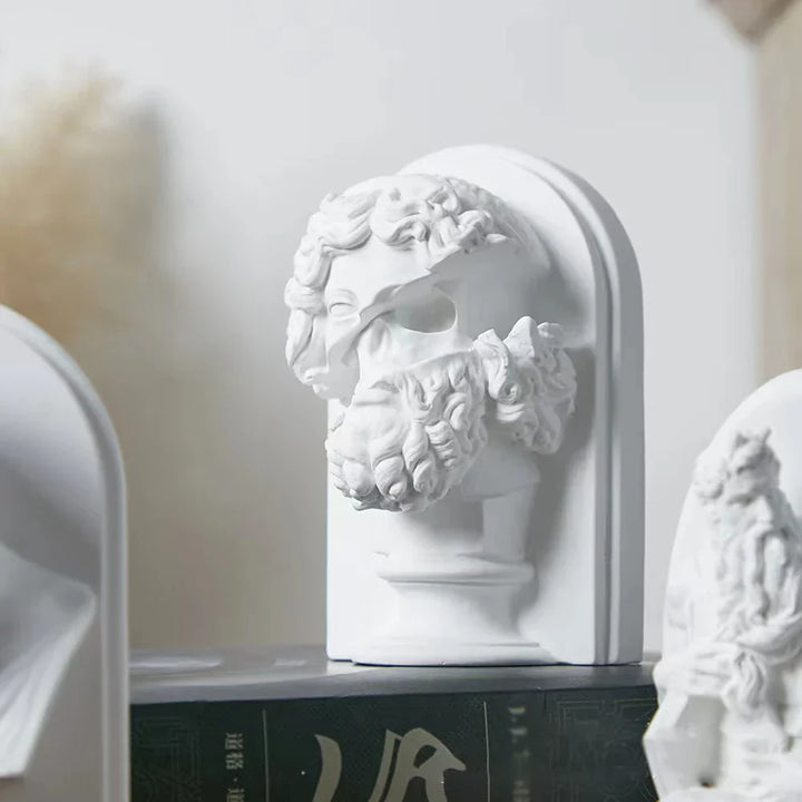 BowLift | Nordic INS Style Character Plaster Statue DIY Painted Sketch Photography Props Table Decorations Home Art Plaster Decoration