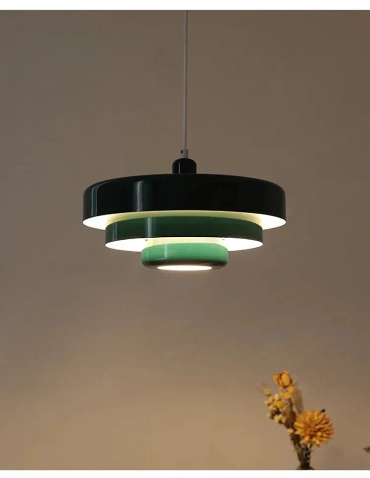 BowLift | Elegant three-level pendant light in macaron colors
