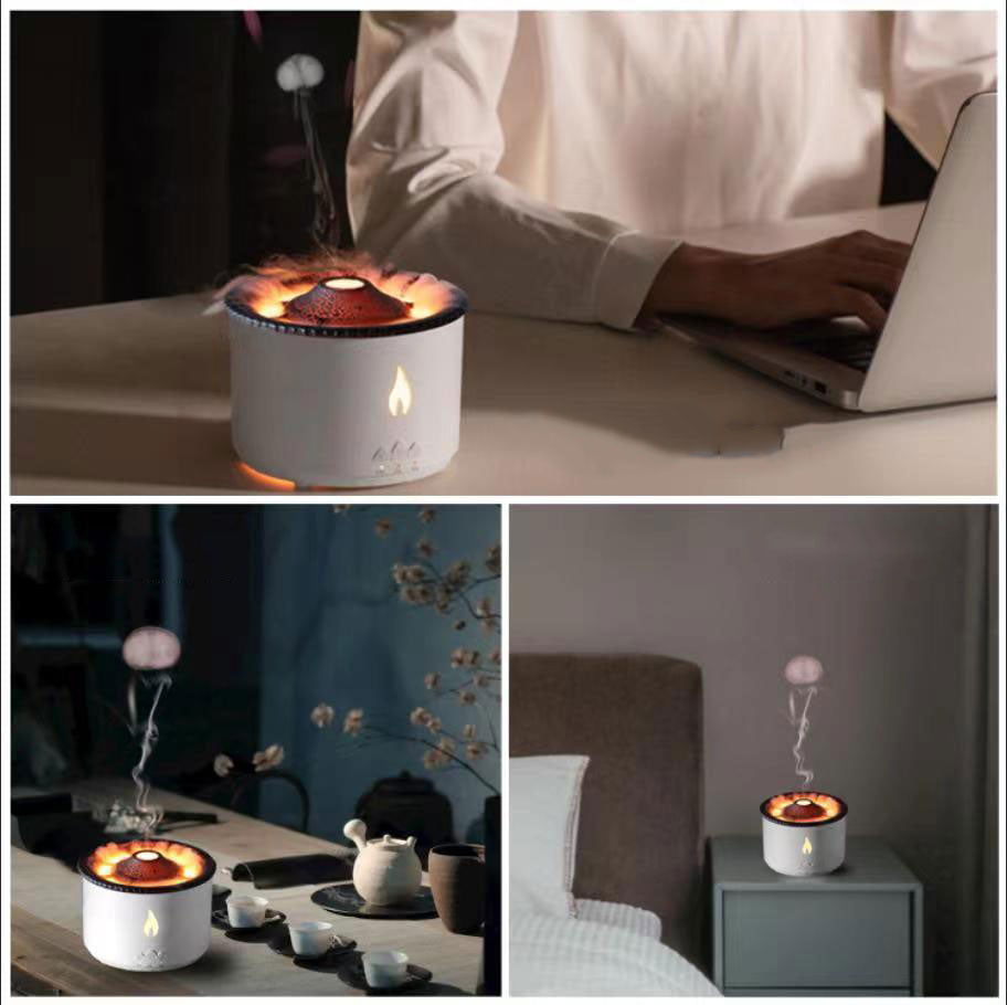 Volcanic Flame Air Humidifier Night Lamp | Bowlift