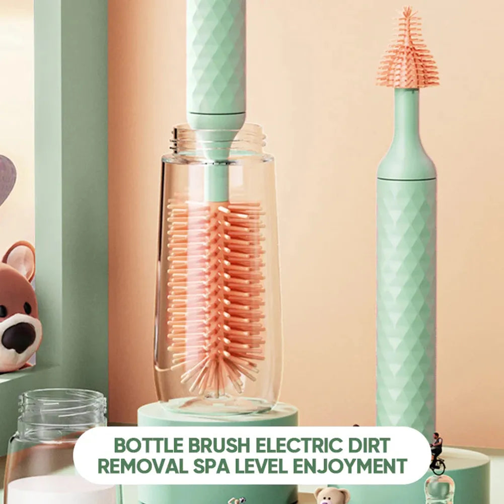 BowLift | Electric Rotating Silicone Bottle Cleaner Set