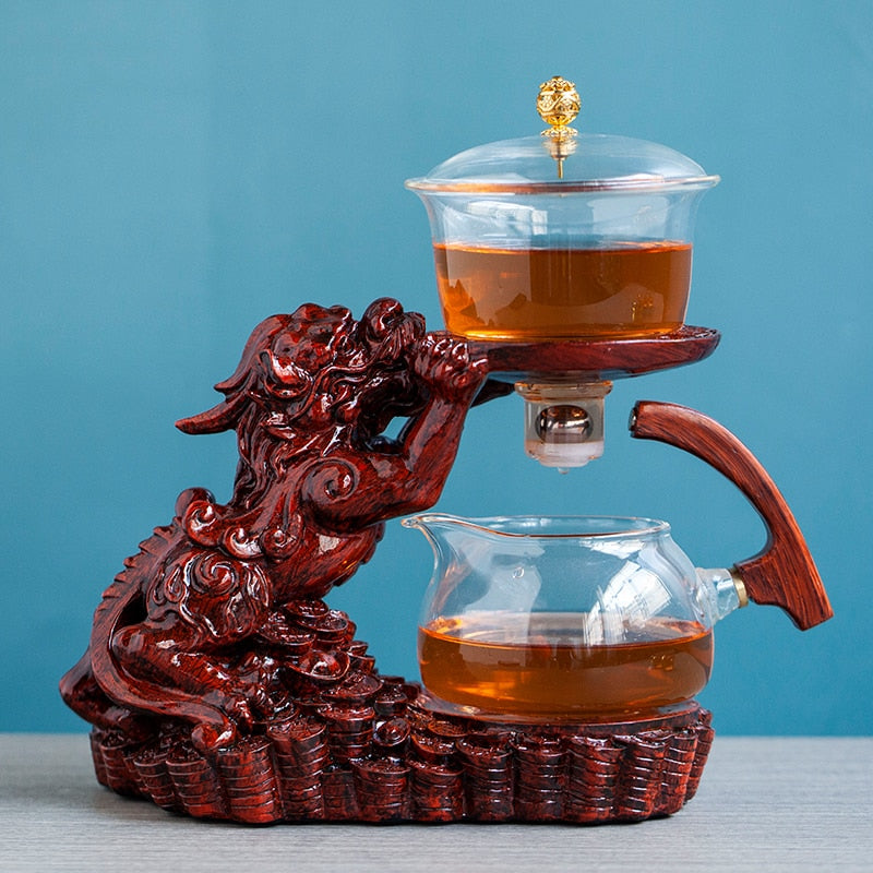 BowLift | Mystic Golden Dragon Teapot