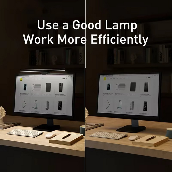BowLift | USB-Powered Screen Hanging LED Desk Lamp for Monitors and Laptops