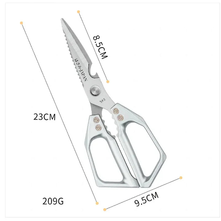 BowLift | Multifunctional kitchen scissors | Stainless steel SK5 | For meat, fish & vegetables | Ergonomic handle