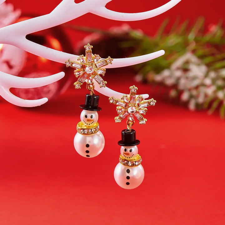 BowLift | CrystalChill | Shiny Snowflake Earrings