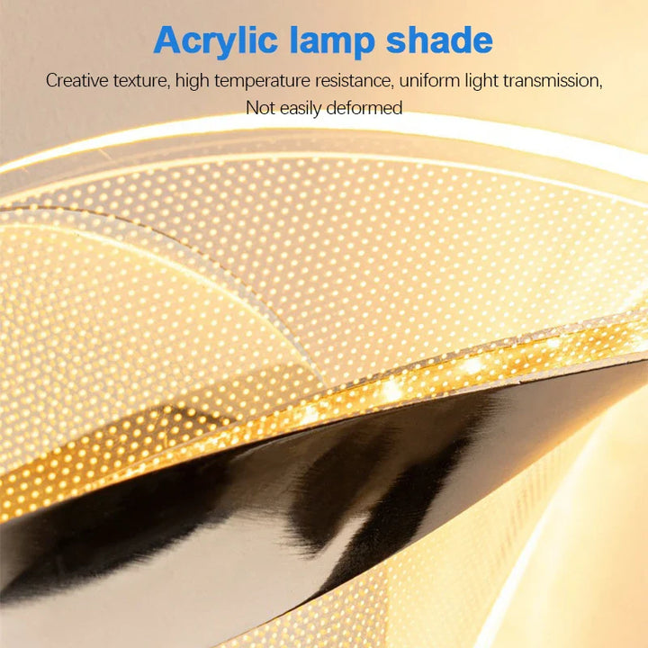 BowLift | LED Wall Light NordGlow | Modern Acrylic & Metal Design | 3-Color Light | Creative Interior Lighting for Living Room & Bedroom