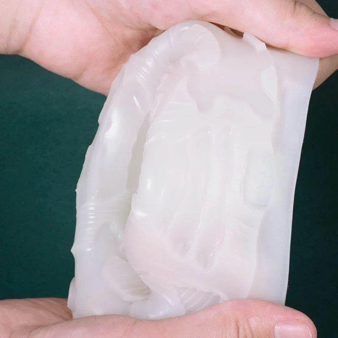 BowLift | Elegant 3D Candle Silicone Mold with Decorative Pattern